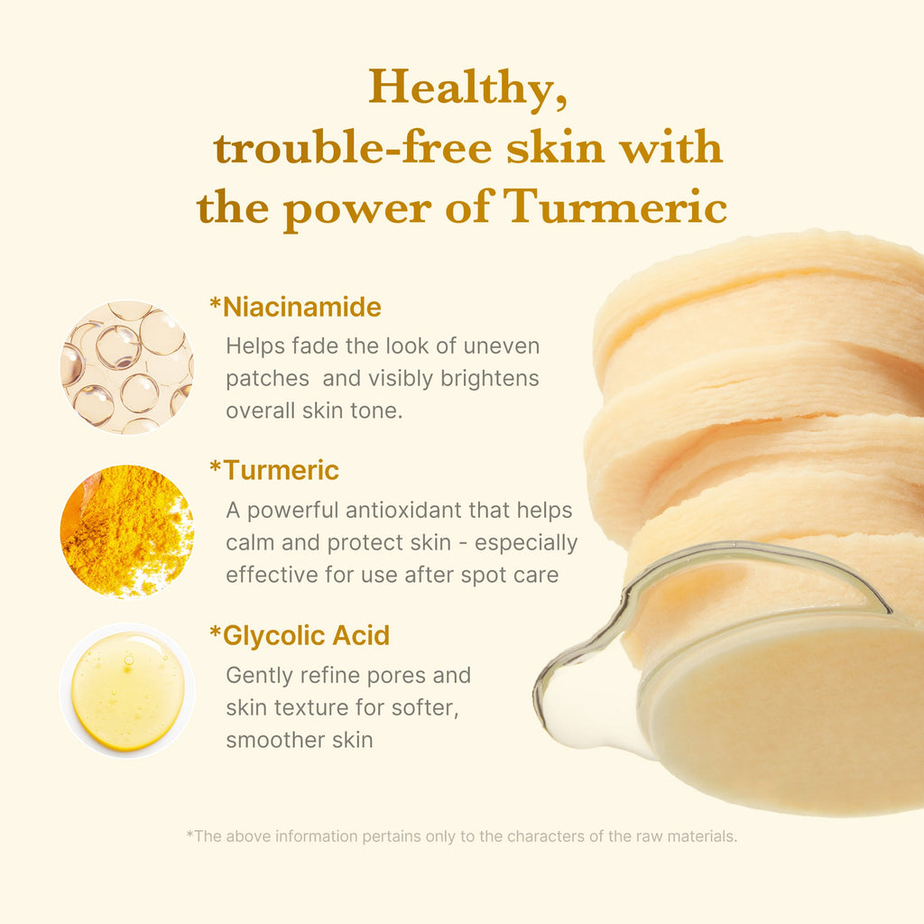 Kojic Acid Tumeric Toner Pad
