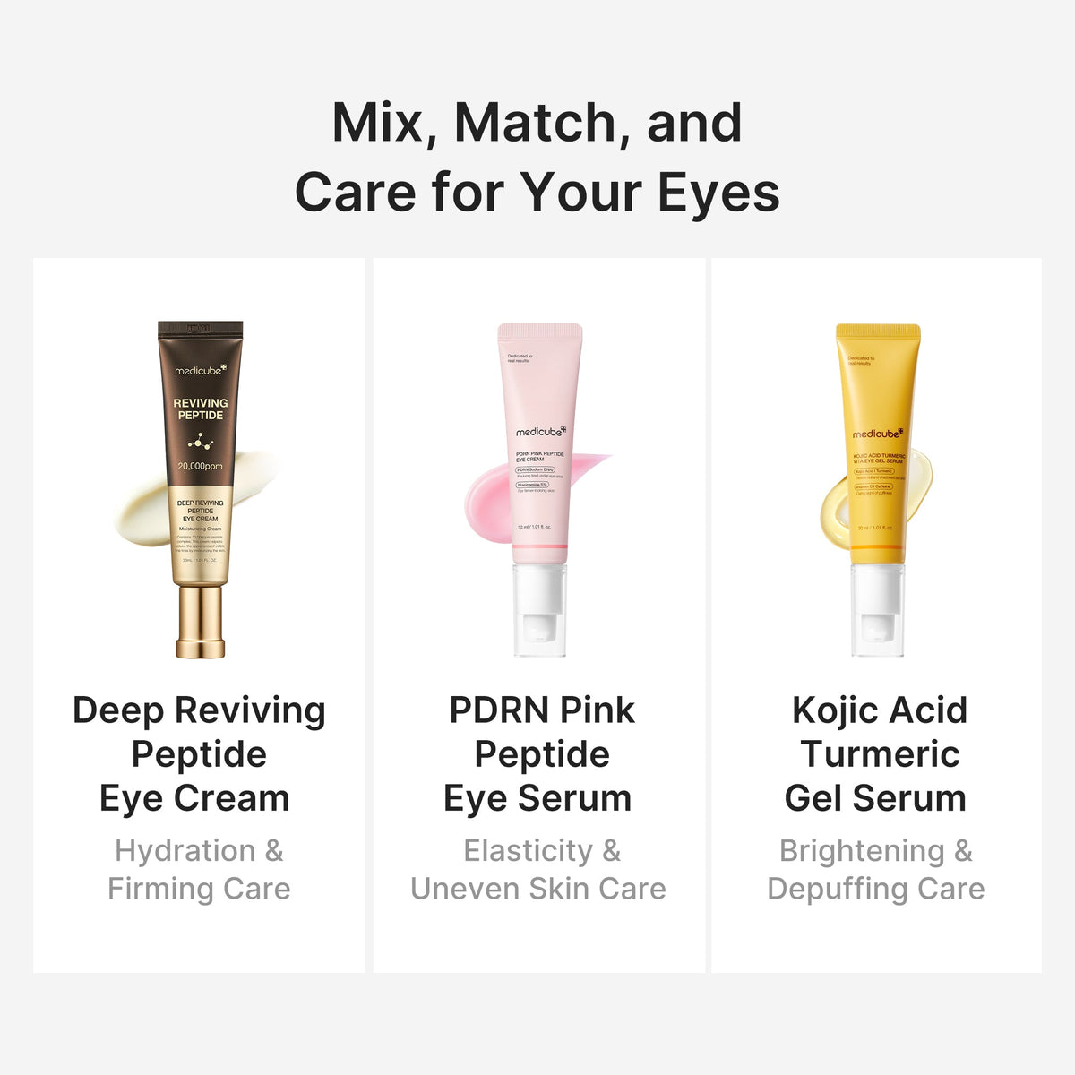 Sérum en gel para ojos con ácido kójico y cúrcuma